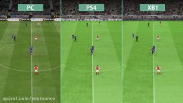 مقایسه گرافیک بازی PES 2017 در کنسول های مختلف