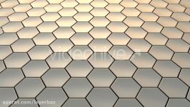 اسلاید لایه باز افتر افکت METAL HEXAGON LOOP