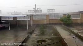 فیلم بارش شدید باران طوفان در سیستان بلوچستان