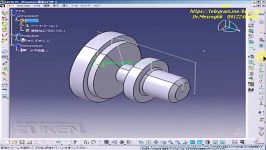 ماشینکاری CNC در نرم افزار کتیا 21  تراش