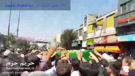 تشییع پیکر مطهر شهید مدافع حرم حسن تمیمی در قرچک
