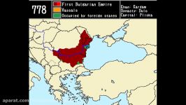 نقشه امپراتوری بلغارستان