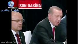 چرت زدن معاون نخست وزیر ترکیه حین کنفرانس