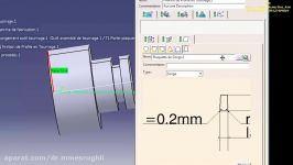 ماشینکاری CNC در نرم افزار کتیا 24  تراش