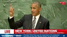 فیلمبخشی سخنرانی اوباما در مجمع عمومی سازمان ملل