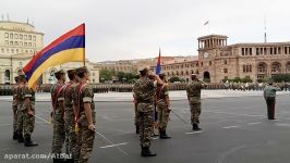خواندن سرود ملی ارمنستان در 25 سالروز استقلال ارمنستان