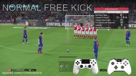 آموزش زدن ضربه کاشته در pes 2017