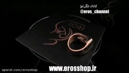 خرید انگشتر نیمانی طلایی نگین دار  erosshop.ir