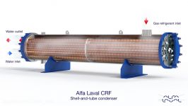 کندانسور پوسته لوله CRF ساخت شرکت Alfa Laval