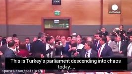 دعوا کتک کاری در مجلس ترکیه