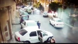 رانندگی عجیب پیکان وانت در قیطریه تهران