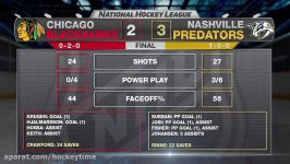 خلاصه بازی Predators  Blackhawks