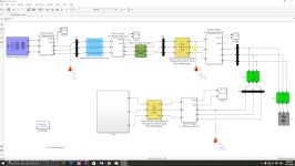 سیستم قدرت توربین بادی صفحات فتوولتائیک در Matlab