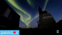 پدیده شفق قطبی در ایسلند