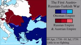 نقشه جنگ اتریش روسیه وعثمانی ۱۷۳۶ ۱۷۳۹