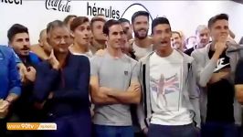 شادی عجیب بازیکنان لئونسا برای دیدار رئال مادرید در جام حذفی