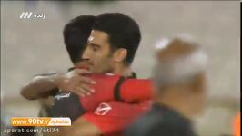 گل اول پرسپولیس به نفت حسین ماهینی 