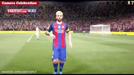 مقایسه کامل PES 17 FIFA 17 خوشحالی بعد گل