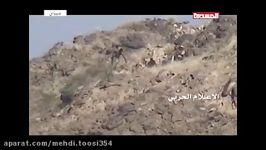 لحظه فرار سربازان ال سعود درجبل الدود #جیزان 19 10 2016