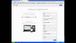 آموزش ساختن google account