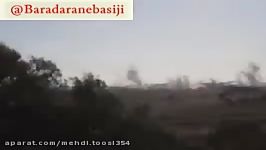 بمباران کانتون عفرین توسط توپخانه ارتش ترکیه.
