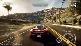 گیم پلی بازی nfs rivals ماشین mclaren p1