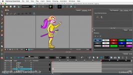 دانلود آموزش متحرک سازی یک کاراکتر دو بعدی در ToonBoom