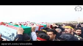تشییع تدفین شهدای گمنام دردانشگاه پیام نوراستان البرز