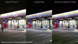 Pixel vs iPhone 7 vs Galaxy S7 edge  Low Light Camera