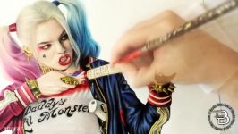 نقاشی سرعتی شخصیت Harley Quinn  Suicide Squad