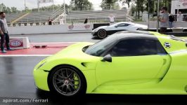 درگ Rimac Concept One vs Porsche 918 Spyder