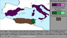 نقشه جنگ سوم پونیک کارتاژ روم