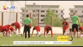 آخرین تمرین ملی پوشان فوتبال پیش عزیمت به ازبکستان