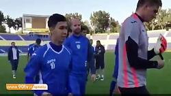 تمرین ازبکستان برای بازی مقابل ایران