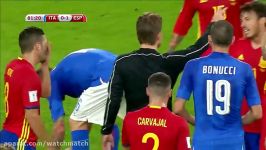 خلاصه بازی ایتالیا 1 1 اسپانیا مقدماتی جام جهانی 2018