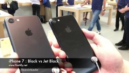 مقایسه رنگ black vs. jetblack در آیفون ۷