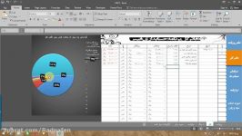 پروژه داشبرد شببه سازی یک نرم افزارحسابداری در اکسل۲۰۱۶