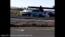 واژگونی خودروهای صفرکیلومتر در جاده شاهرود آزادشهر