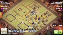 3 STAR TH10 WAR ATTACKS  Level 2 Miners + AQ Walk Make