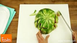 روش خلاقانه برای بریدن سرو کردن هندوانه