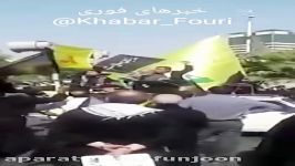 سخنرانی الله کرم در تجمع انصار حزب الله علیه بازی ایران