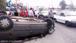 تصادف وحشتناک روآ کامیون در جاده تهران رشت