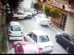 رانندگی دیوانه وار وانت پیکان در تهران