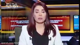 گریه مجری زن شبکه المیادین برای قربانیان حملات عربستان