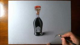  Realistic still life drawing  how to draw a bottle 