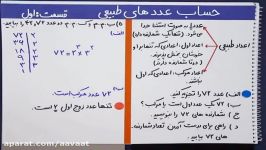 حساب اعداد طبیعی اعداد اول 1