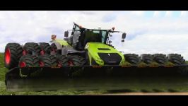 Amazing big tractor in action