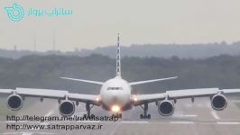 لندینگ تیک آف زیبای A340 600