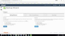 آموزش فارسی backup wizard در cpanel بک آپ ریستور