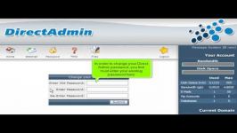 DirectAdmin  How to change your password